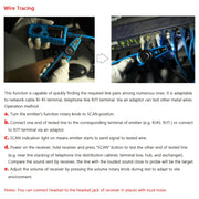 BSIDE FWT11 RJ11 / RJ45 Localizzatore di cavi telefonici Ethernet LAN Tester per cavi di rete Rilevatore di linea, FWT11 Line Finder