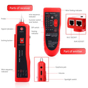 Localizzatore di cavi telefonici RJ11 / RJ45 Tester per cavi di rete LAN Ethernet Rilevatore di linea, RJ11 / RJ45 Line Finder