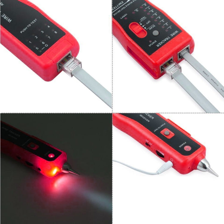 Localizzatore di cavi telefonici RJ11 / RJ45 Tester per cavi di rete LAN Ethernet Rilevatore di linea, RJ11 / RJ45 Line Finder