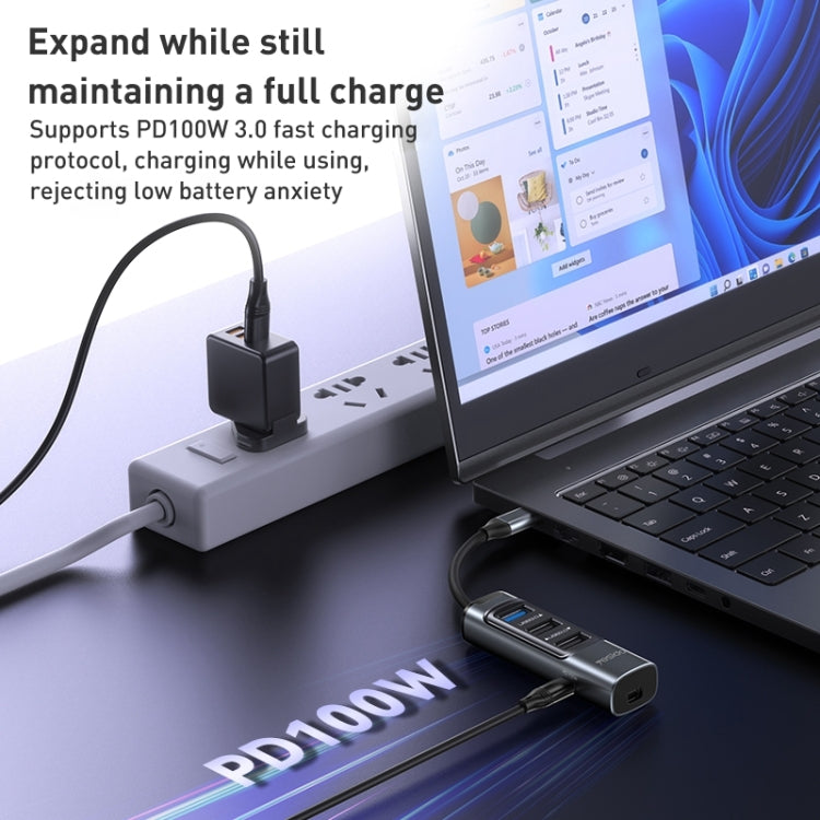 Adattatore HUB docking station USB-C 5 in 1 Yesido HB24