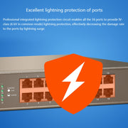 Tenda TEG1016D Desktop v6.0 Switch Gigabit Ethernet a 16 porte 6KV Protezione contro i fulmini, TEG1016D