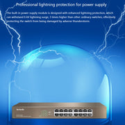 Tenda TEG1016D Desktop v6.0 Switch Gigabit Ethernet a 16 porte 6KV Protezione contro i fulmini, TEG1016D