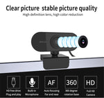 WebCam con videocamera USB HD-U01 1080P con microfono