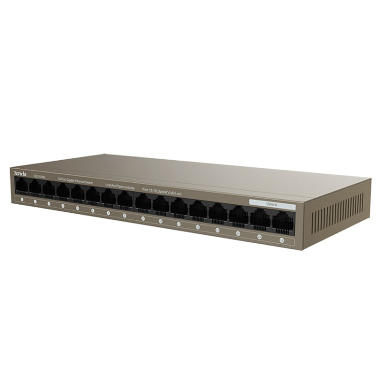 Switch Gigabit Ethernet da tavolo in metallo a 16 porte Tenda TEG1016M per stabilire rapidamente una rete ad alta velocità, TEG1016M
