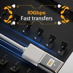 Adattatore USB femmina a USB-C femmina 10 Gbps 120W