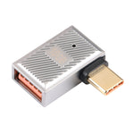Adattatore USB-C maschio a USB femmina 10 Gbps 90°