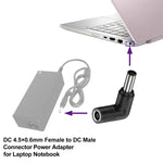 Adattatore di alimentazione con connettore DC 4506 femmina a DC 5521 maschio per laptop HP, DC 5521