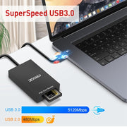 Lettore di schede Rocketek CR312-A USB 3.0 SD / XQD 2 in 1, USB3.0