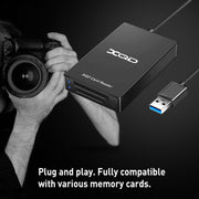 Lettore di schede Rocketek CR312-A USB 3.0 SD / XQD 2 in 1, USB3.0