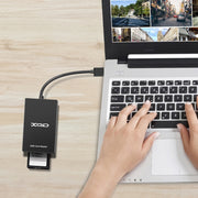 Lettore di schede Rocketek CR312-A USB 3.0 SD / XQD 2 in 1, USB3.0