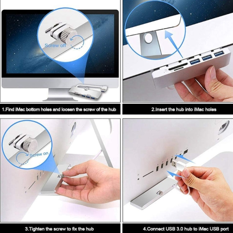 Rocketek HC413 Hub USB-C con 2 USB 3.0 e lettore SD/TF