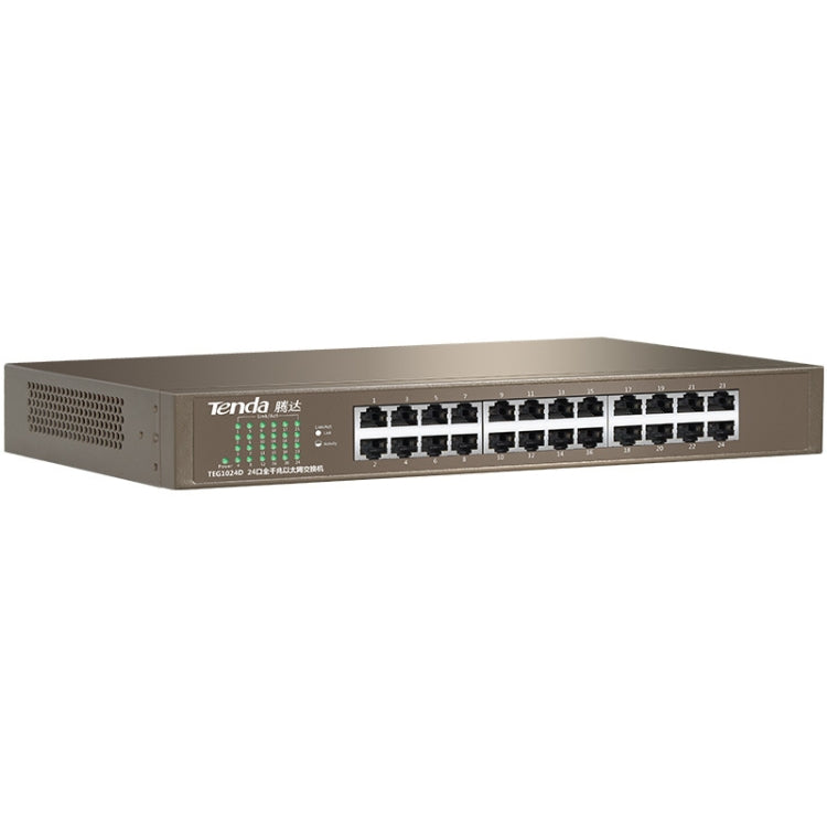 Tenda TEG1024D Desktop v7.0 Switch Gigabit Ethernet a 24 porte 6KV Protezione contro i fulmini, TEG1024D