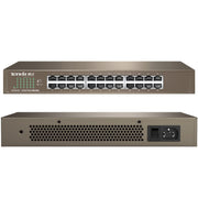 Tenda TEG1024D Desktop v7.0 Switch Gigabit Ethernet a 24 porte 6KV Protezione contro i fulmini, TEG1024D