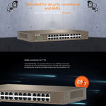 Tenda TEG1024D Desktop v7.0 Switch Gigabit Ethernet a 24 porte 6KV Protezione contro i fulmini, TEG1024D