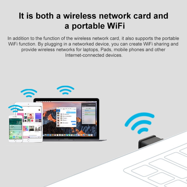Tenda W311MI Mini USB WiFi Adapter Scheda di rete Internet Ethernet wireless da 150 Mbps, W311MI