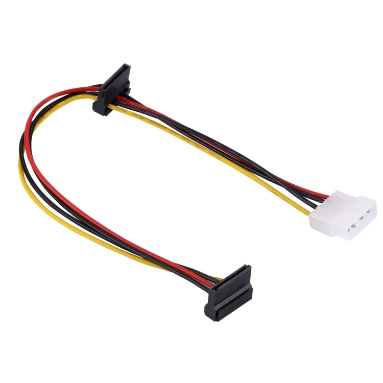 Cavo di prolunga per alimentatore Molex femmina a 4 pin da 35 cm a 2 x SATA femmina, 4 Pin Female to 2 x SATA Female