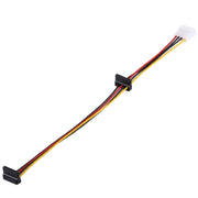 Cavo di prolunga per alimentatore Molex femmina a 4 pin da 35 cm a 2 x SATA femmina, 4 Pin Female to 2 x SATA Female