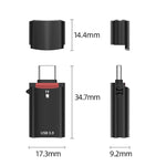 Adattatore USB-C a TF Card con USB 3.0 e guscio in alluminio