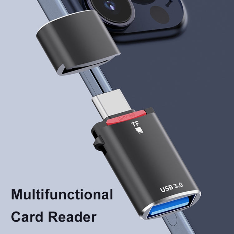 Adattatore USB-C a TF Card con USB 3.0 e guscio in alluminio