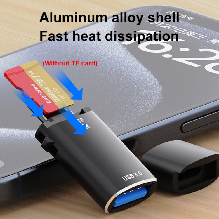 Adattatore USB-C a TF Card con USB 3.0 e guscio in alluminio