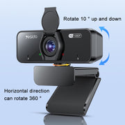 Webcam USB Yesido KM13 1080P 2.0MP, lunghezza cavo 1,5 m, KM13