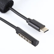 Cavo di ricarica rapida USB-C / Type-C PD 65W per Microsoft Surface Pro 2, lunghezza cavo: 1,5 m