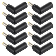 10 connettori adattatori a gomito con spina maschio da 4,5 x 3,0 mm femmina a 5,5 x 2,5 mm, 4.5x3.0mm to 5.5x2.5mm
