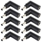 10 connettori adattatori a gomito con spina maschio da 4,5 x 3,0 mm femmina a 4,5 x 3,0 mm maschio, 4.5x3.0mm to 4.5x3.0mm