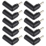 10 connettori adattatori a gomito con spina maschio da 4,5 x 3,0 mm femmina a 4,5 x 3,0 mm maschio, 4.5x3.0mm to 4.5x3.0mm