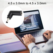 10 connettori adattatori a gomito con spina maschio da 4,5 x 3,0 mm femmina a 4,5 x 3,0 mm maschio, 4.5x3.0mm to 4.5x3.0mm