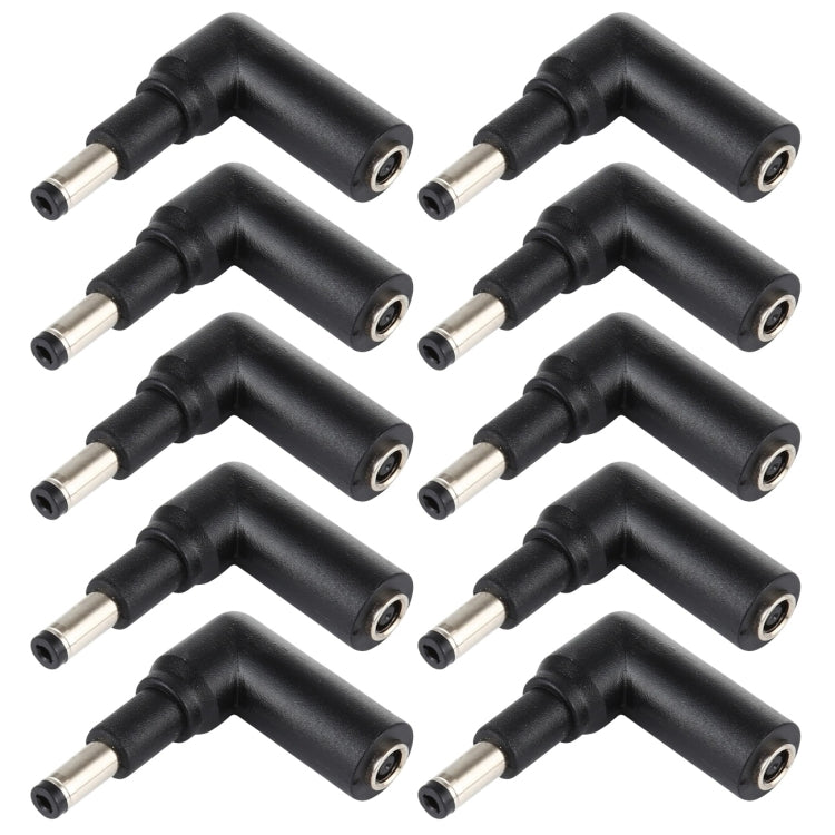 10 connettori adattatori a gomito con spina maschio da 4,5 x 3,0 mm femmina a 4,8 x 1,7 mm, 4.5x3.0mm to 4.8x1.7mm