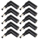 10 connettori adattatori a gomito con spina maschio da 4,5 x 3,0 mm femmina a 4,8 x 1,7 mm, 4.5x3.0mm to 4.8x1.7mm