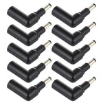 10 connettori adattatori a gomito con spina maschio da 4,5 x 3,0 mm femmina a 4,8 x 1,7 mm, 4.5x3.0mm to 4.8x1.7mm