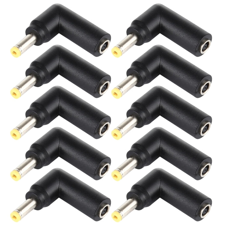 10 connettori adattatori a gomito con spina maschio da 4,5 x 3,0 mm femmina a 4,0 x 1,7 mm maschio, 4.5x3.0mm to 4.0x1.7mm