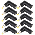 10 connettori adattatori a gomito con spina maschio da 4,5 x 3,0 mm femmina a 4,0 x 1,7 mm maschio, 4.5x3.0mm to 4.0x1.7mm