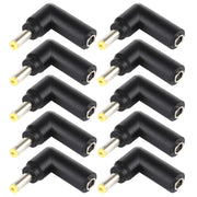 10 connettori adattatori a gomito con spina maschio da 4,5 x 3,0 mm femmina a 4,0 x 1,7 mm maschio, 4.5x3.0mm to 4.0x1.7mm