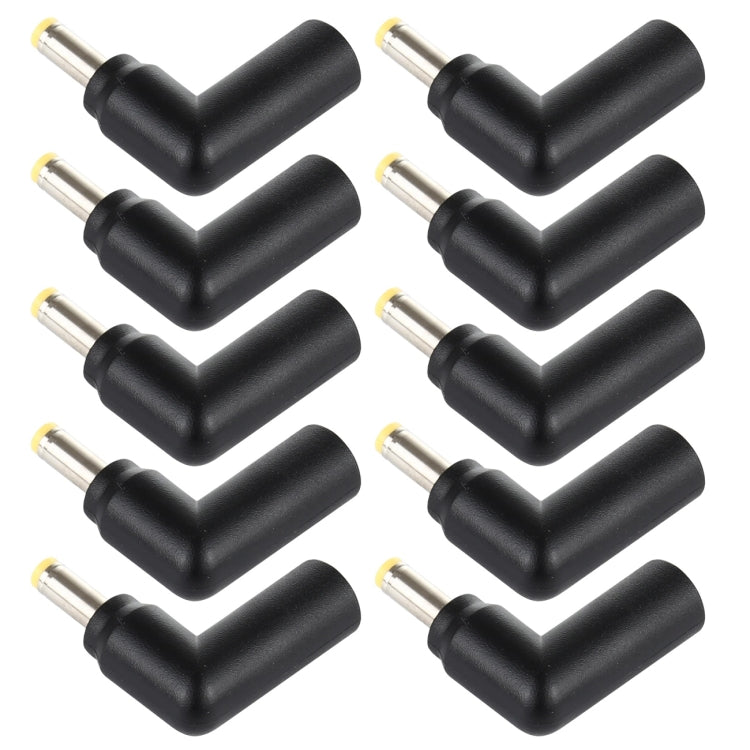 10 connettori adattatori a gomito con spina maschio da 4,5 x 3,0 mm femmina a 4,0 x 1,7 mm maschio, 4.5x3.0mm to 4.0x1.7mm