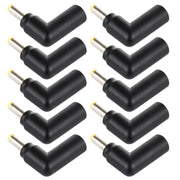 10 connettori adattatori a gomito con spina maschio da 4,5 x 3,0 mm femmina a 4,0 x 1,7 mm maschio, 4.5x3.0mm to 4.0x1.7mm