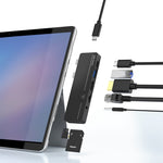 Adattatore HUB Dock Type-C Rocketek SHX6 con LAN e HDMI 4K