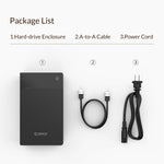 ORICO 3599U3 2.5/3.5 pollici Custodia portatile USB3.0 per disco rigido, spina USA, US Plug