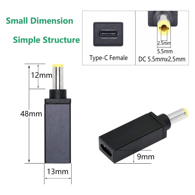 Connettore adattatore maschio PD 18,5 V-20 V 5,5x2,5 mm, 5.5x2.5mm