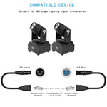 Cavo di prolunga di rete LAN Ethernet XLR femmina a 3 pin da 2 x RJ45 femmina, lunghezza cavo: 30 cm, 3-pin XLR Female to 2 x RJ45 Female