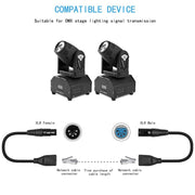 Cavo di prolunga di rete LAN Ethernet XLR femmina a 3 pin da 2 x RJ45 femmina, lunghezza cavo: 30 cm, 3-pin XLR Female to 2 x RJ45 Female