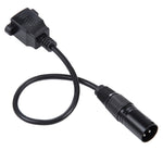 Cavo di prolunga di rete LAN Ethernet XLR maschio a RJ45 femmina a 3 pin, lunghezza cavo: 30 cm, 3-pin XLR Male to RJ45 Female