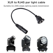 Cavo di prolunga di rete LAN Ethernet XLR maschio a RJ45 femmina a 3 pin, lunghezza cavo: 30 cm, 3-pin XLR Male to RJ45 Female