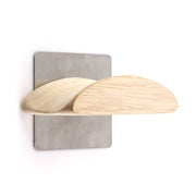 Supporto per cuffie in legno e acciaio inossidabile