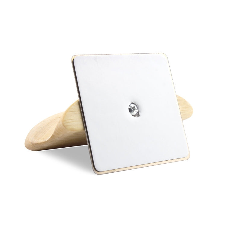 Supporto da parete in acciaio inox e legno per cuffie