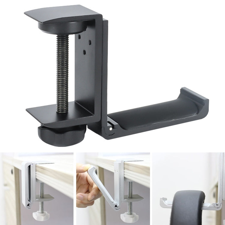 Gancio pieghevole in alluminio per cuffie e auricolari