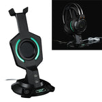 Portaauricolare luminoso mecha con doppie porte USB