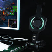 Portaauricolare luminoso mecha con USB